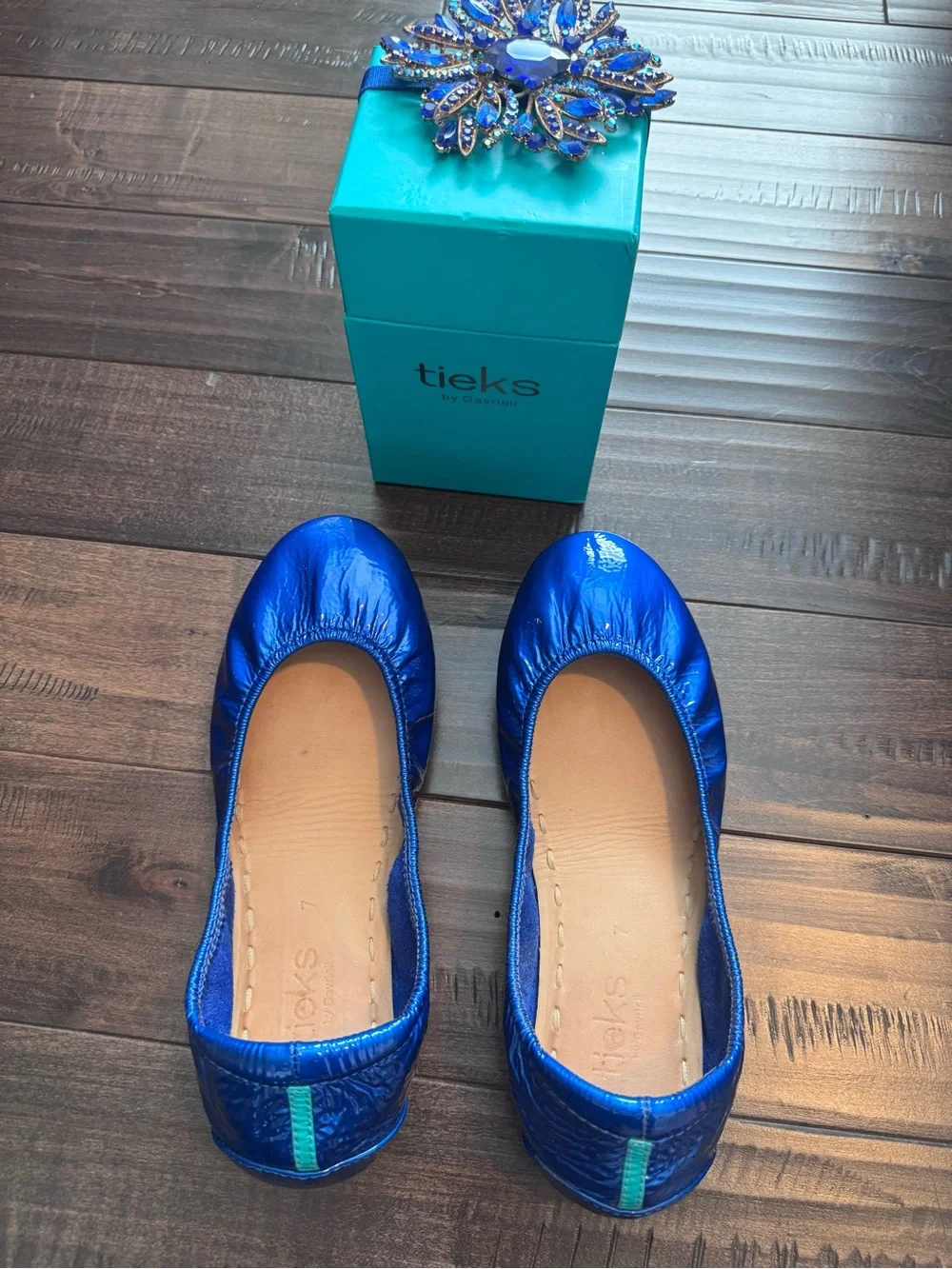 Tieks Women's Sapphire Blue Ballet Flats - 7